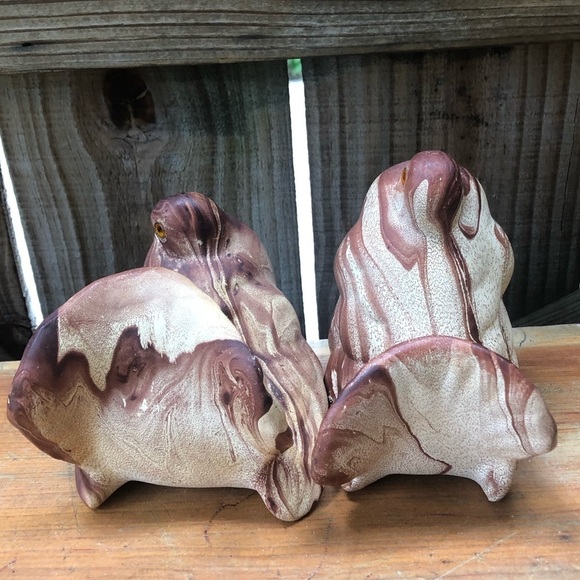 Set of 2 Vintage Rocky Mountain Pottery Pine Scented Ruffled Grouse Figurines - Picture 4 of 6